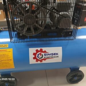 Şimşek 250 Litre Döküm Kafalı Yağlı Pistonlu Kompresör 220 V Monofaze  3 Hp, 2 Piston, 8 Bar