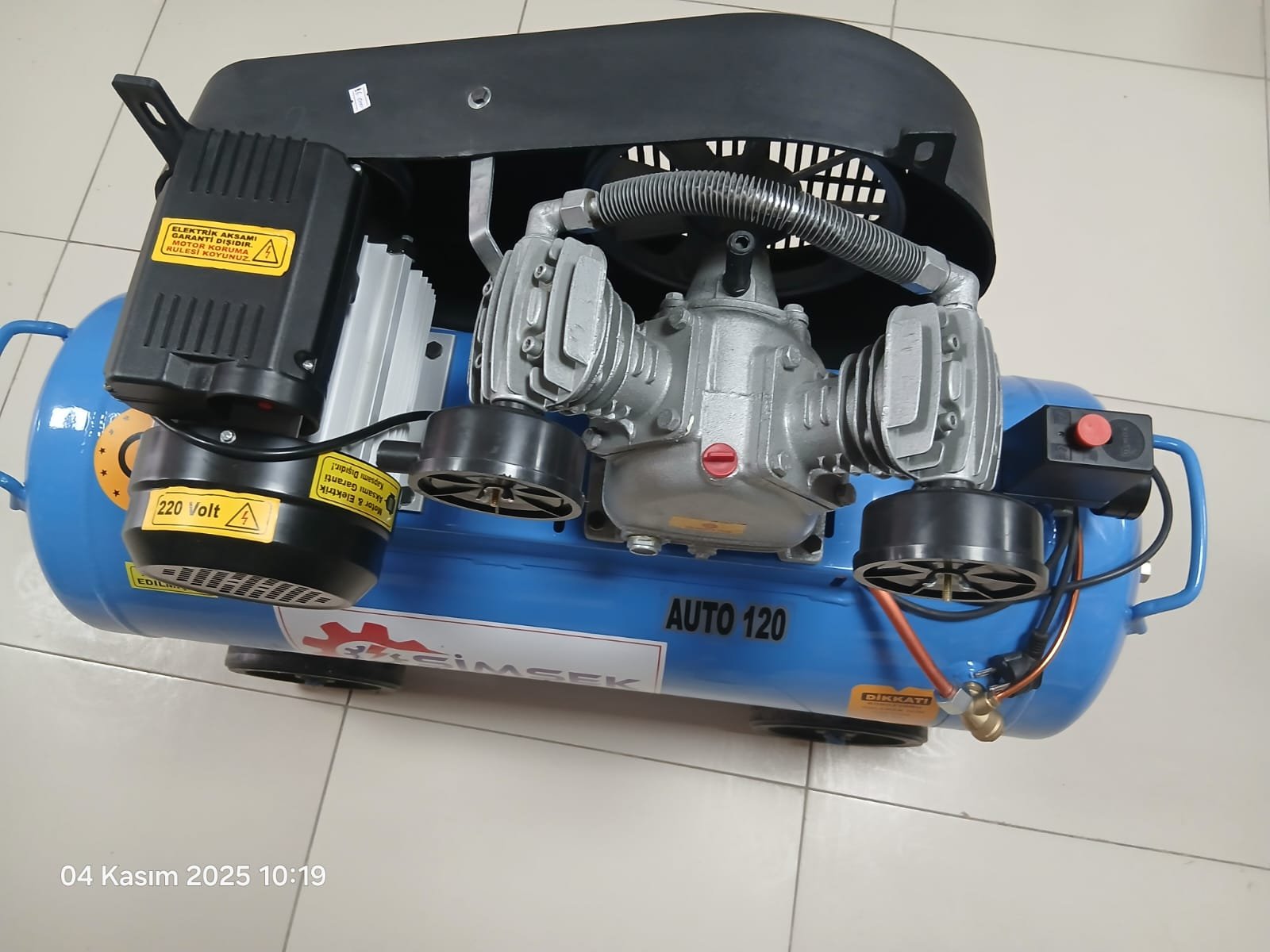 120 Litre Kompresör Döküm Kafa 2x55 - Görsel 4